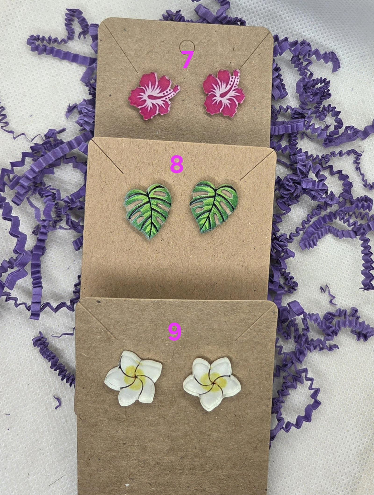 Tropical vibes stud earrings