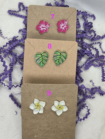 Tropical vibes stud earrings